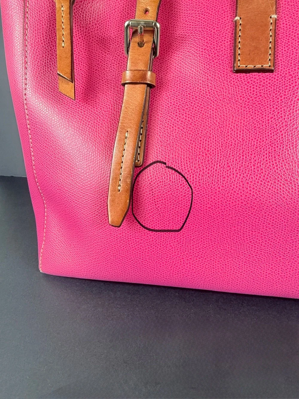 Dooney & Bourke Miller Satchel Fuchsia
